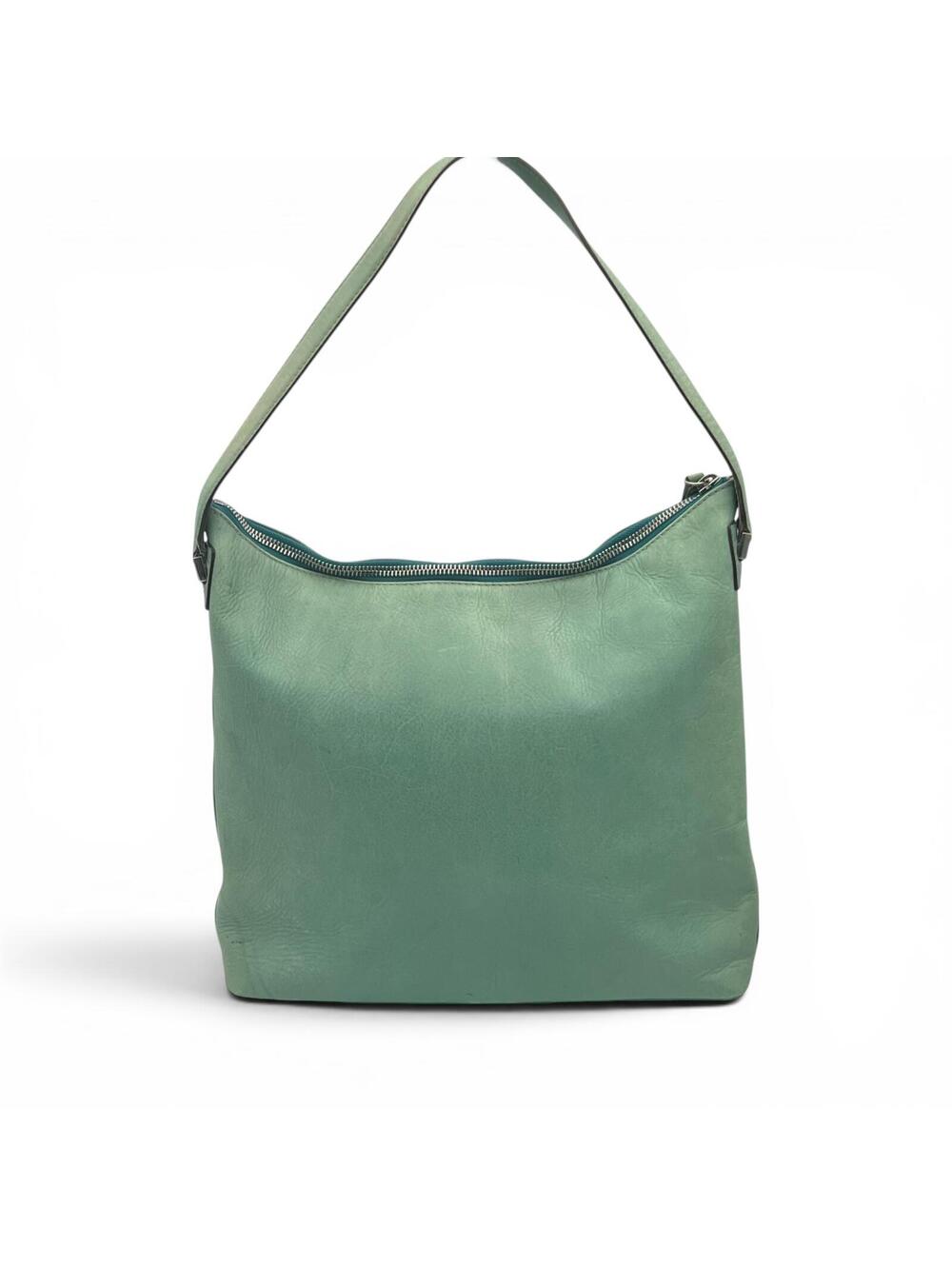 Vintage Kate Spade New York Green Leather Shoulder Bag